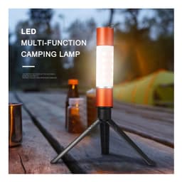 Lampara Camping Multifuncion recargable Tripode 12 horas uso 90-200 Lumenes 6 Modos de Luz