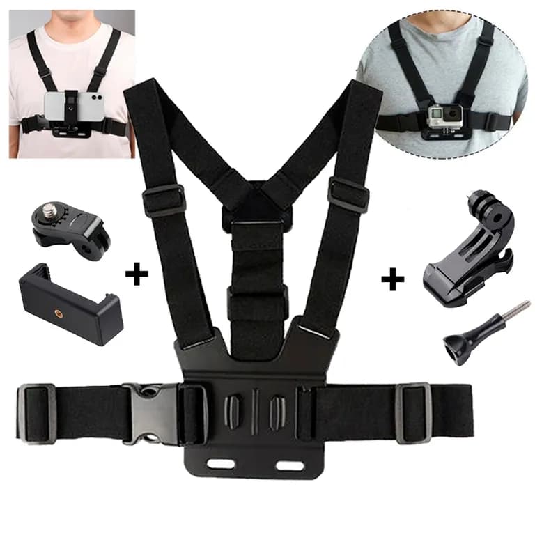 Arnes de Pecho para Smartphone y Camaras deportivas -