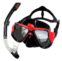 Snorkel Lente con tubo Rojo para camara deportiva Gopro u otras