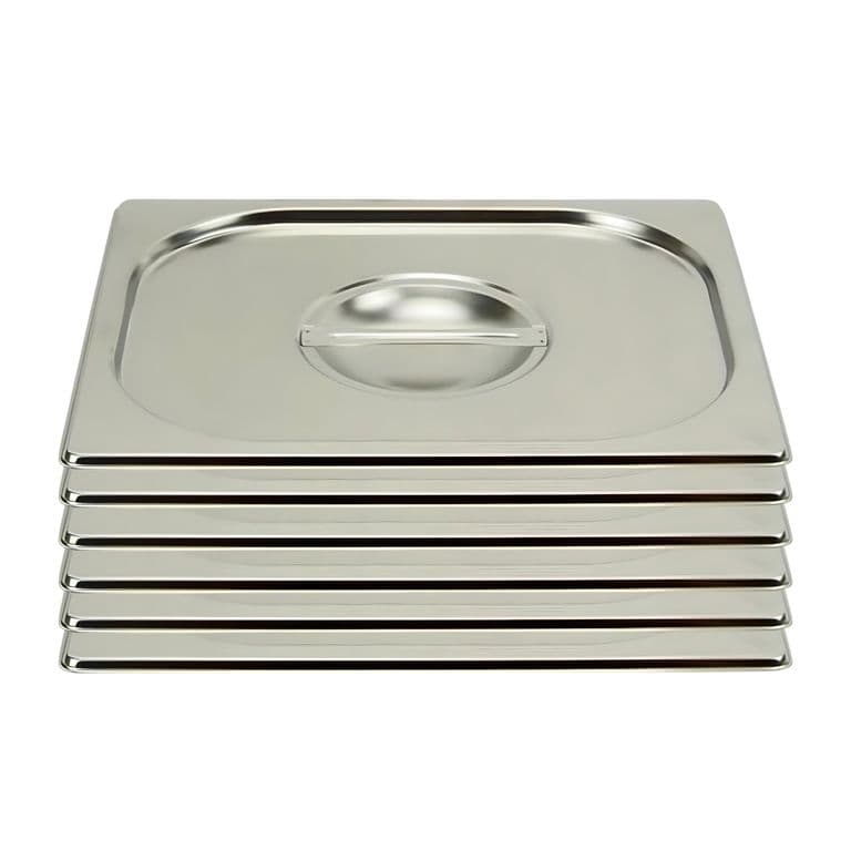 Tapa Gastronomica GN 1/2 Acero Inox. Pack 6 Unidades