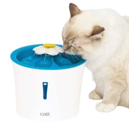 Fuente Bebedera Flor Led Para Gato 3Lts