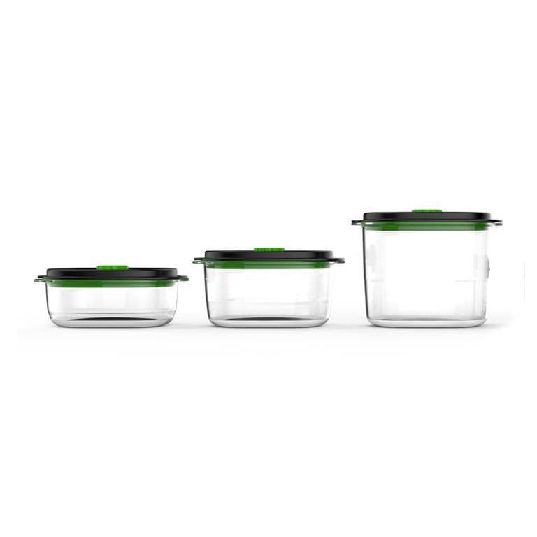 Pack contenedores FoodSaver 3 tamanos FFC026X