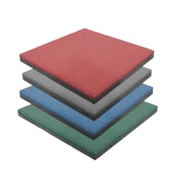 Pastelon de caucho 50cmx50cmx20 mm Azul