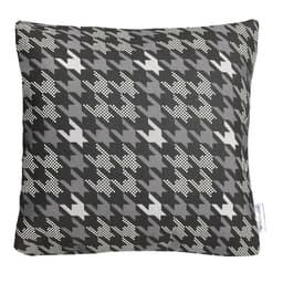 FUNDA COJIN DECORATIVO DISENO PRINT GRIS Y NEGRO 45X45