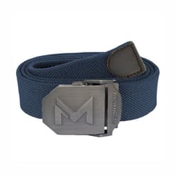 Cinturon Hombre Correa Lona Hebilla Metalica Azul Marino TALLA UNICA