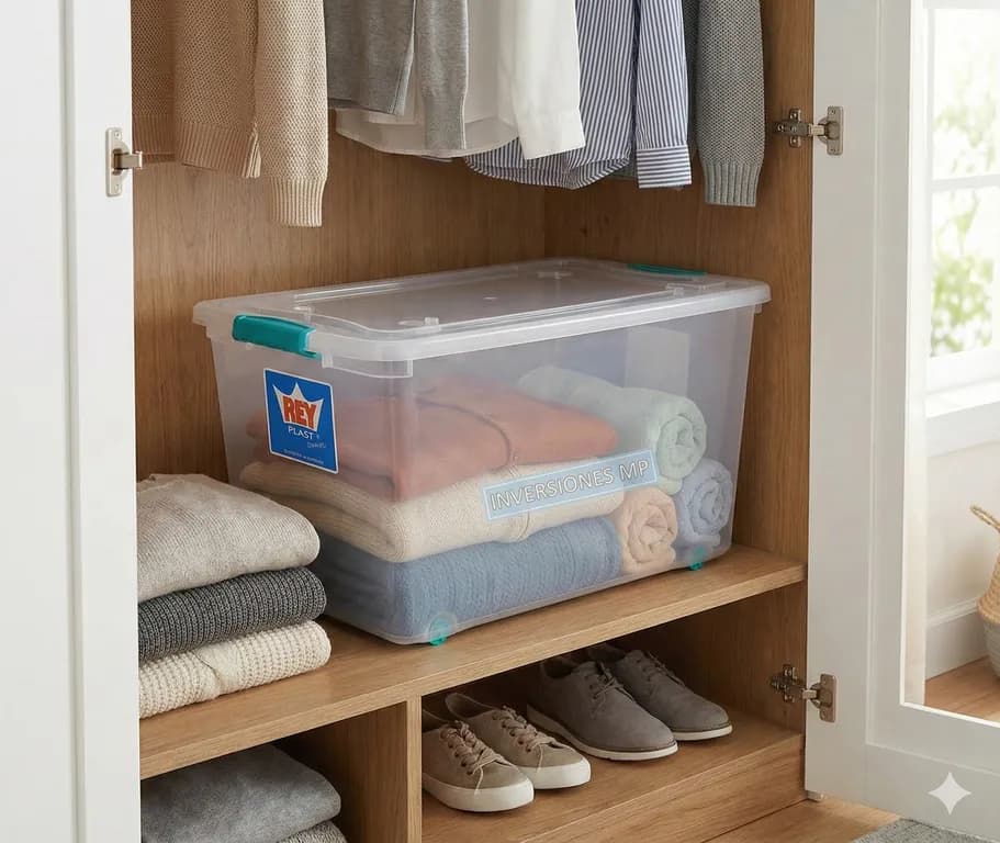 Caja Organizadora Almacenamiento Suprema 50 Litros Marca
