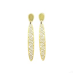 Aros Olimpia Enchapado Oro 18K Dorado TALLA UNICA