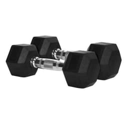 Mancuernas Hexagonales De Caucho Par 7,5 Kg