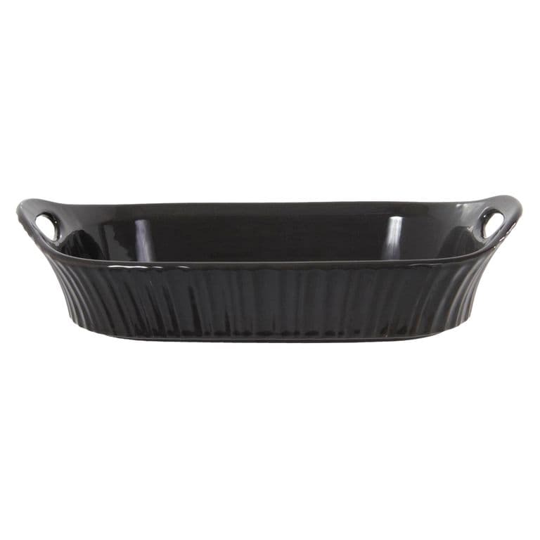 Fuente Decorativa Porcelana Canasta Negra