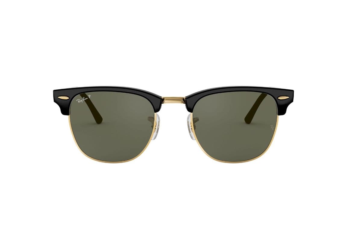 Lentes de Sol Clubmaster Negro Polarizados Ray-Ban Negro L