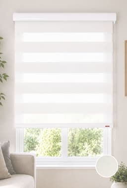 Cortina Roller Duo Zebra Dia y Noche 150X160 Perla