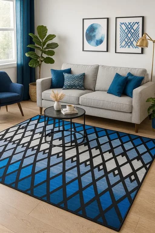 Alfombra Diseno Denver Para Living 120x160