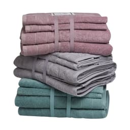 Set de toallas Deluxe 100% algodon turco 620gr, color Verde menta.