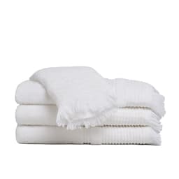 Set de toallas Premium 100% algodon turco 620gr. Color Blanco