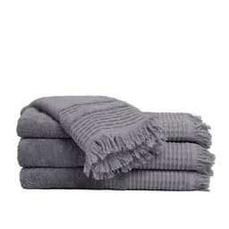 Set de toallas Premium 100% algodon turco 620gr. Color Gris.