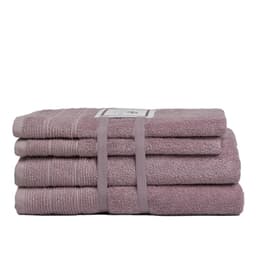 Set de toallas Deluxe 100% algodon turco 620gr, color Malva.