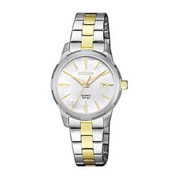 Reloj Mujer Eu6074-51D Classic Quartz Analogo Plateado TALLA UNICA