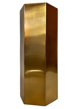 MACETERO METALICO OCTOGONAL DORADO M