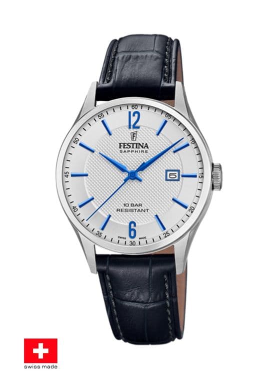 Reloj F20007/2 Plateado Hombre Swiss Made Plateado TALLA UNICA