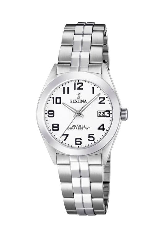 Reloj F20438/1 Blanco Mujer Acero Clasico Blanco TALLA UNICA
