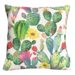 FUNDA COJIN DECORATIVO DISENO CACTUS VERDE 50x50.