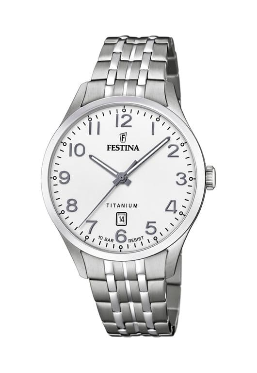 Reloj F20466/1 Blanco Hombre Calendario Titanium Blanco TALLA UNICA