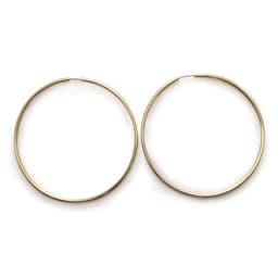 Aros Argolla 75mm Enchapado Oro 18K Dorado TALLA UNICA