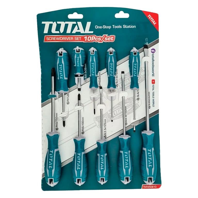 Kit Set Juego Desatornilladores 10 Piezas