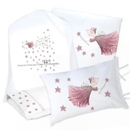 Juego de Cama Funda de Plumon + Sabana Bajera +2 Fundas Almohada Hada 1 Plaza