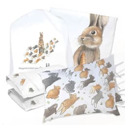 Juego de Cama Funda de Plumon + Sabana Bajera + 4 Fundas Almohada Pedro Rabbit 2 Plazas