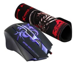 MOUSE CON MOUSEPAD XTRIKE Negro