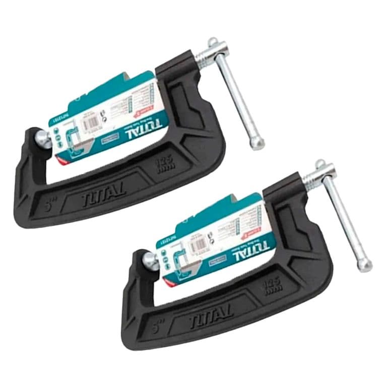 Pack 2 Prensa Tipo C 5 Pulgadas (125mm)