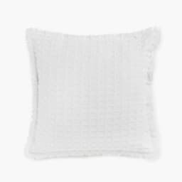Funda Cojin Algodon Panal 45x45 Blanco