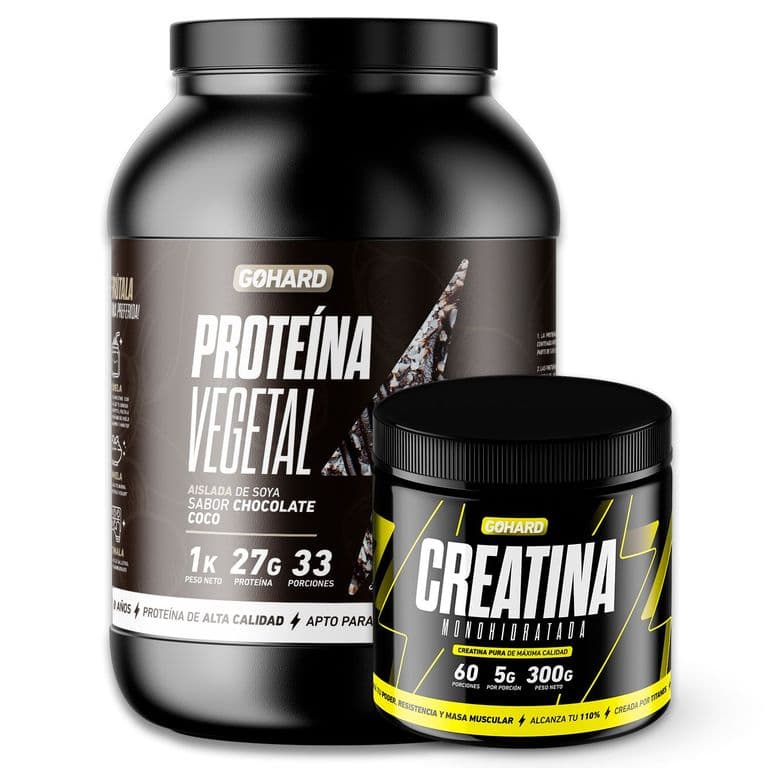 Proteina Vegetal Pack Creatina Monohidratada 60 Sv CHOCO COCO