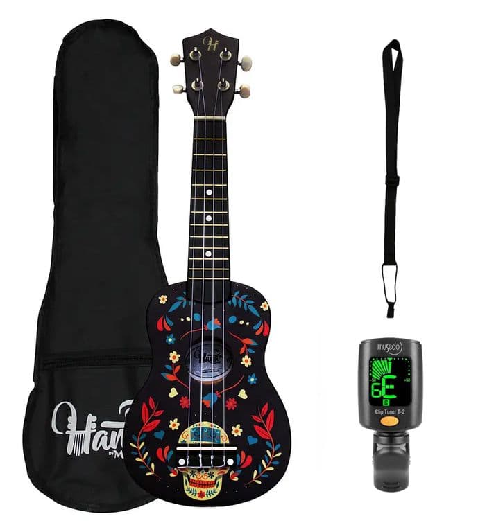 Pack Ukelele Soprano Ukatr+Funda+Afinador+strap Allegro