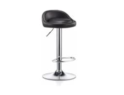 Silla Piso Bar Altura Regulable Taburete Negro