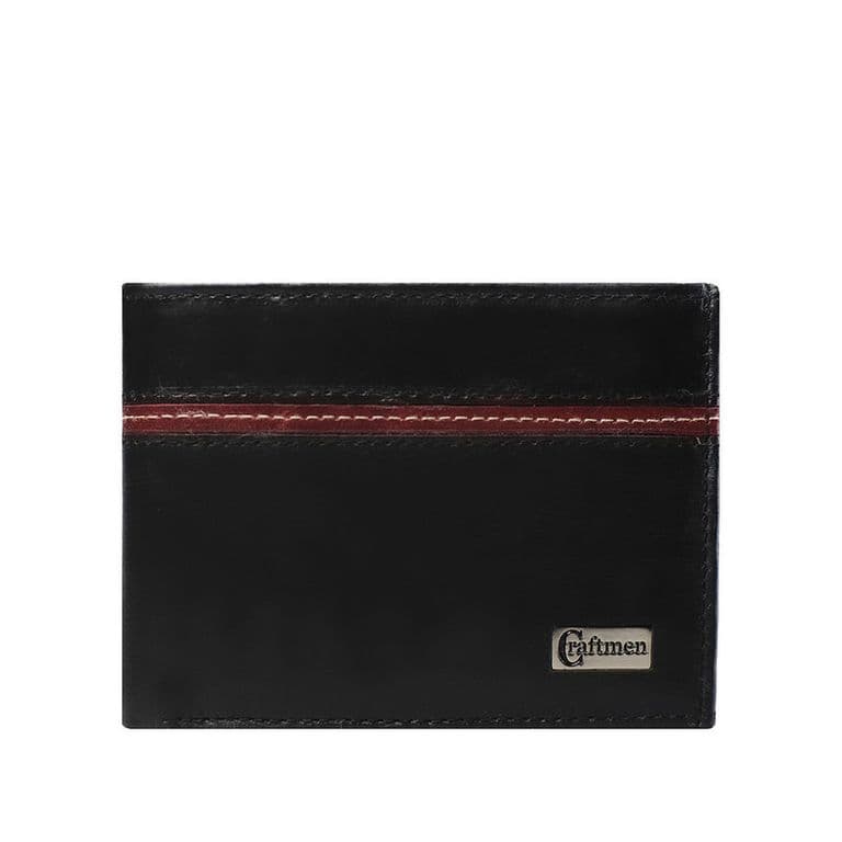 Billetera hombre 100% cuero natural negro Negro ...