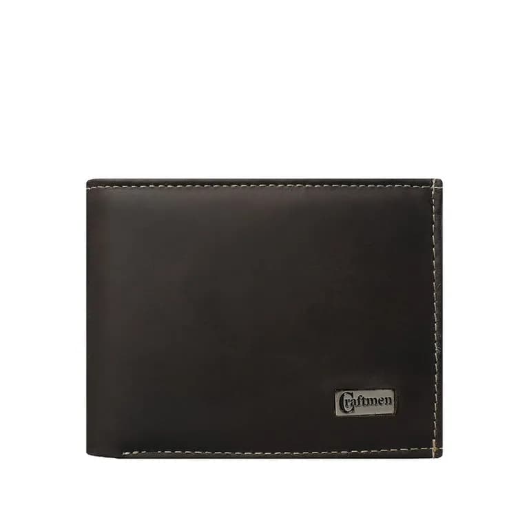 Billetera hombre 100% cuero natural cafe Cafe ...