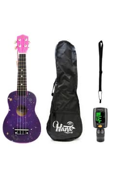 Pack Ukelele Soprano Galax+Funda+Afinador+Strap Allegro
