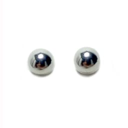Aros Bolita Mini 3mm Plata Fina 925 Plateado TALLA UNICA