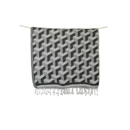 Toalla Turca de Algodon Fethiye Gris 1 m x 2,05 m