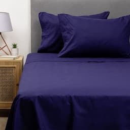 COMBO SABANA AZUL + CUBRECOLCHON 1 PLAZA