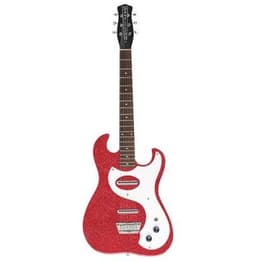 Guitarra Electrica Red Metal Flake 63 Dano Red