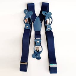 Suspensor hombre azul marino doble ajuste broche Luciacorbatas Azul ...