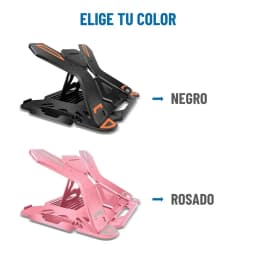 Soporte Base Notebook Y Celular Ajustable Hasta 17 Pulgadas - Negro