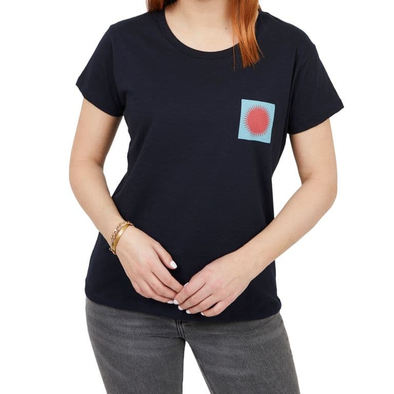 Polera Eclipse Manga Corta Azul L