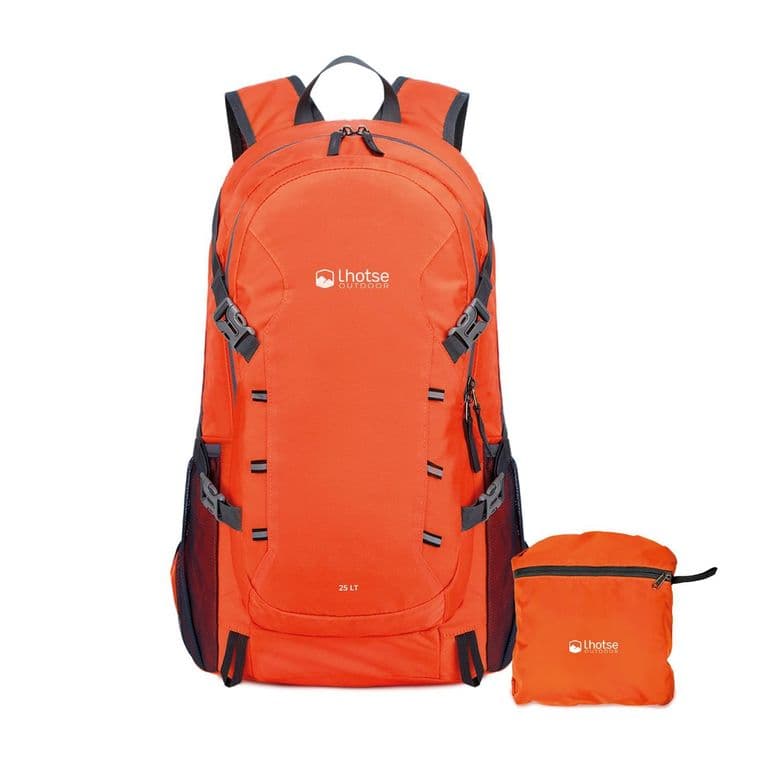 Mochila Outdoor Plegable 25Lt Naranja
