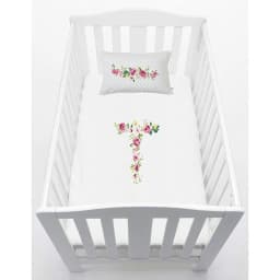 Cubreplumon Pack and Play Letras Vintage T -