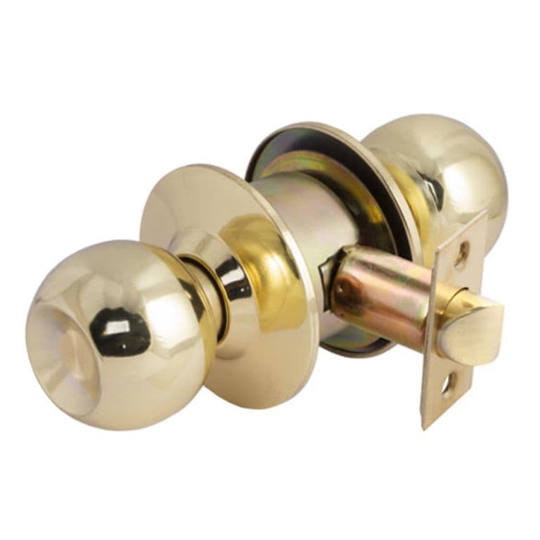 Cerradura Cilindrica Pomo Sfera 11000 Libre Paso Bronce