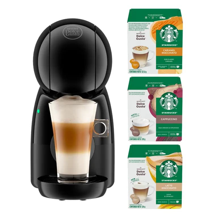 Cafetera Piccolo Xs + Capsulas Starbucks Lacteadas X3 Cajas